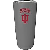 R and R Imports Indiana Hoosiers 16 oz Stainless Steel Insulated Tumbler Gray Officially Licensed Collegiate Product