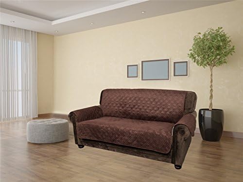 YESYEES Microsuede Water Repellant Child Pet Dog Furniture Protector Sofa Cover Quilted Sofa Slipcover, Machine Washable