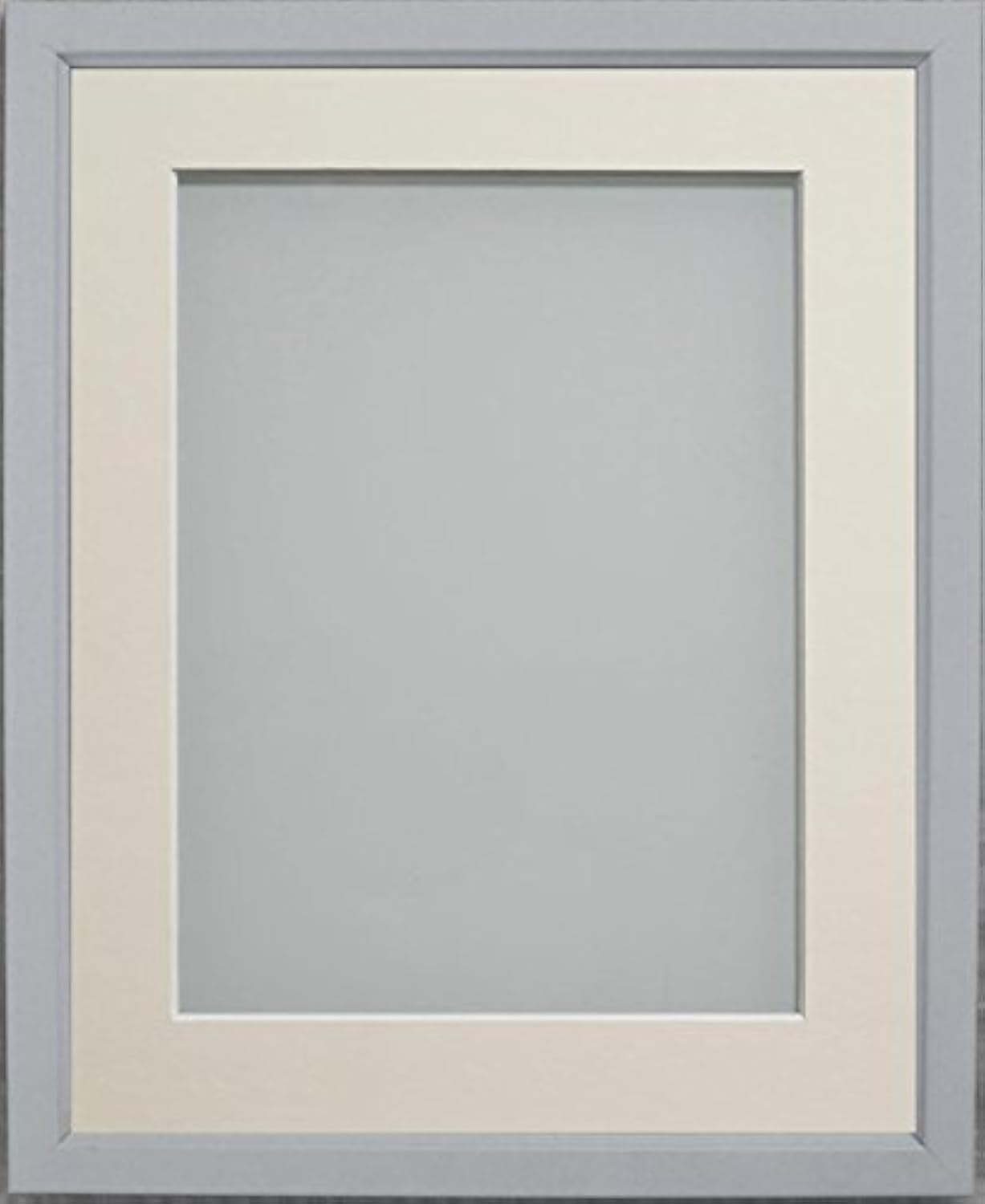 Frame Company Drayton Range 10x8-inch Grey Picture Photo Frame with Ivory Mount For Image Size 8x6-inch