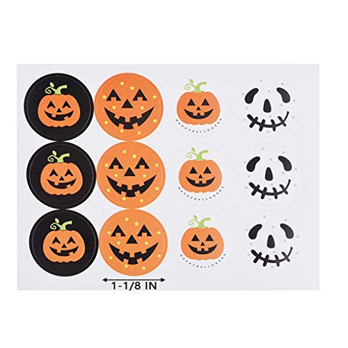 Scarecrow Costumes Homemade - Halloween Pumpkin Stickers Packaging Seal Tags