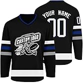 Custom Hockey Jersey Printed Stitched Personalized Name Number Logo Sports Hockey Long Sleeve for Men Women Youth