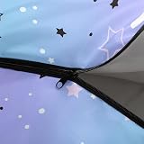 HOSIMA Kids Sleeping Bag, Purple Stars, Lightweight, Waterproof, Warm view 5