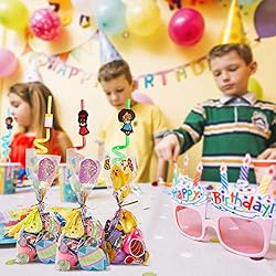 24 Encanto Party Favors Reusable Drinking Straws 8