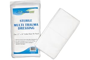 Primacare WT-7705 Sterile Multi Trauma Dressing, 30-Inch Length X 12-Inch Width