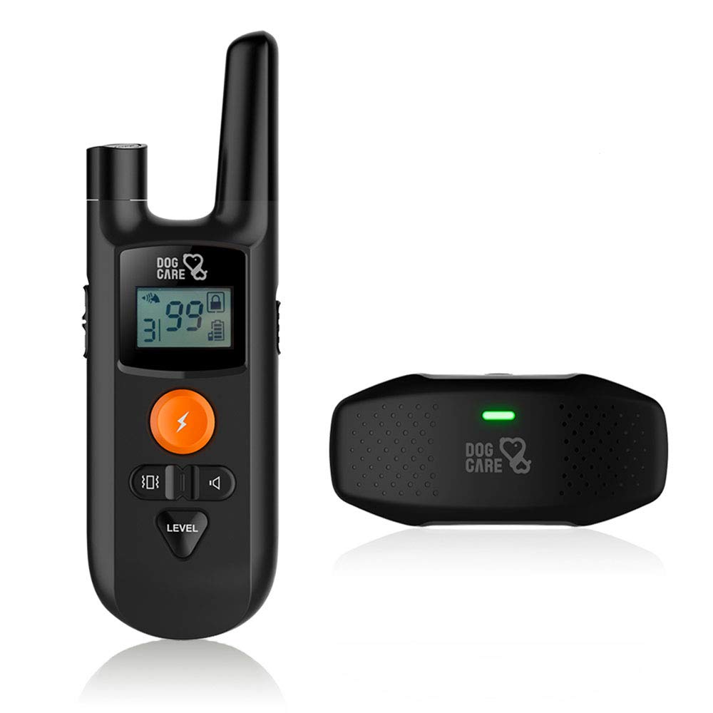 Dog Training Collar - Enhanced Rechargeable Dog Shock Collar w/3 Training Modes, Beep, Vibration and Shock, Waterproof Training Collar, Up to 1000Ft Remote Range, 0~99 Shock Levels Dog Training Set