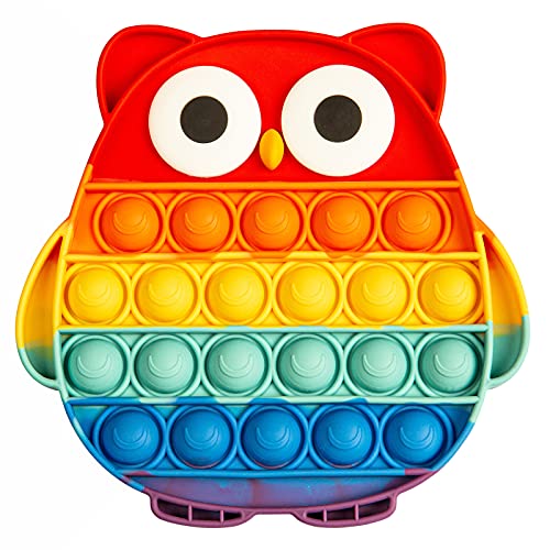 Owl Rainbow Pop Bubble Fidget Toy