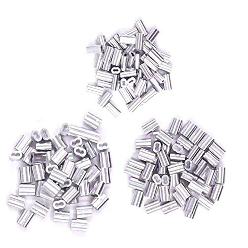 GYW-YW Crimpwerkzeug Die neueste Angelzange Edelstahl-Drahtseil Presswerkzeug und Crimpring Kragen 150PCS Kit Crimper… – Bild 4