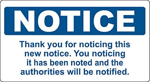 Notice Thank You for Noticing (2pack), I Make Decals, Funny, Humor, Hard Hat, Lunch Box, Tool Box, Helmet Stickers 1"x1.8"