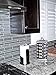 Paper Towel Holder | Brushed Stainless Steel & Iron Accents | Won’t Unravel or Tip Over | Designed for Most Roll Sizes | Vertical Countertop Dispenser (UpGood Paper Porter, Classic Black)