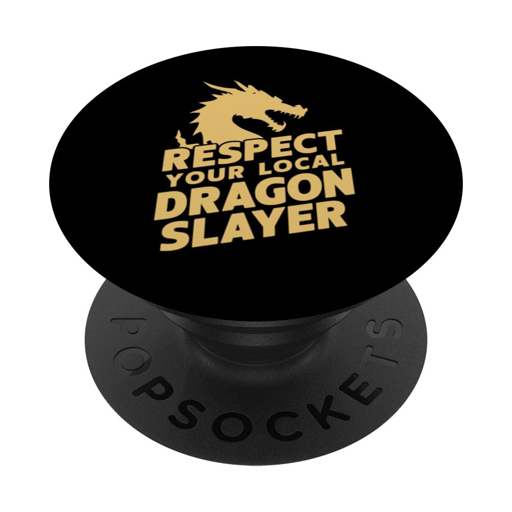 Renaissance Festival, Respect Local Dragon Slayer, Ren Faire PopSockets Swappable PopGrip