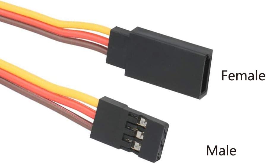 YIXISI 16 PCS JR Style Servo Extension, Servo Cables, 3-Pin Extension Cable 22AWG 60 Cores Wire - Image 4