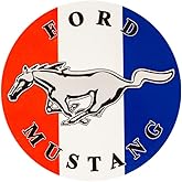 Ford Mustang Logo Vinyl Sticker - 4" Round
