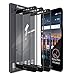 [3 Pack] LK Screen Protector for LG Stylo 3, [Full Cover] Tempered Glass 9H Hardness, Anti Scratch (Black)