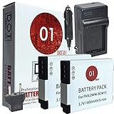 2x DOT-01 Brand 1800 mAh Replacement Panasonic DMW-BCM13 Batteries and Charger for Panasonic DMC-ZS40 Digital Camera and Panasonic BCM13