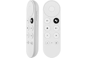 Voice Remote Control Replacement for 2020 Google TV 4K Snow, Fit for 2020 Google Chromecast 4K Snow G9N9N GA01920, with 2 Sho