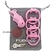 FYJENNICC HT-V2 Chastity Cage|Lightweight Resin Male Chastity Devices|Male Chastity Cage|Adult Sex Toy for Men|5 Color Short Cage|1 Set MagicLockers | 4 Sizes Rings (Pink)