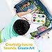 Car Seat Tray with Coloring Activity Set by BO Innovation | Car Seat Tray for Car, Stroller, Plane | Toddler, Baby, Kids Play Tray | Exclusive Coloring Book + Pencils + Stickers Set