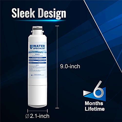 Waterspecialist DA29-00020B Refrigerator Water Filter Replacement for Samsung DA29-00020B, DA29-00020A, HAF-CIN/EXP, 46-9101, 4 Pack