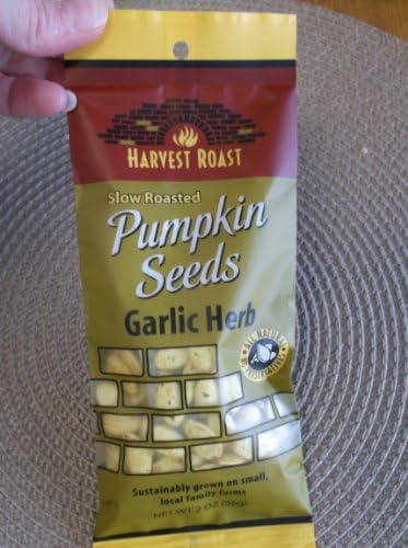 Harvest Roast: Slow Roasted Garlic Herb Pumpkin Seeds 2 Oz (12 Pack)