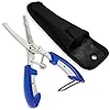 Fishing-Pliers-65-Inch-Stainless-Steel-Long-Needle-Nose-for-Split-Ring-Sharp-Line-Cutter-Sheath-Kayak-or-Boat-Accessories-Compact-Lightweight-Gear-by-The-Fishing-Tree