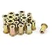 uxcell 20Pcs Steel Rivet Nut Flat Head Insert Nutsert #8-32