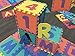 Ottomanson Alphabet & Numbers Multipurpose Interlocking Puzzly Play Mats, 36 Square Feet, Multicolor