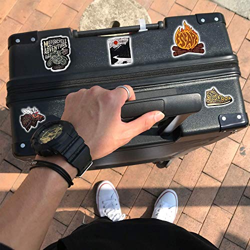 66 Pieces Vinyl Sticker Adventure Stickers Waterproof Stickers Outdoors Hiking Camping Travel Stickers