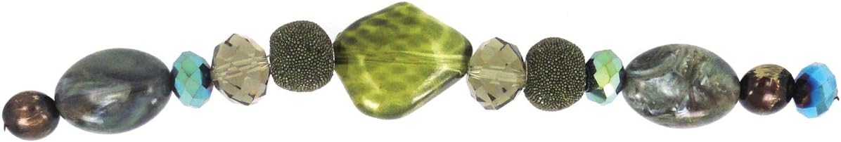 Jesse James 6027" Spinach #1" Bead Strands, Multi-Colour
