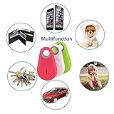 GBD 3pcs Smart Finder Bluetooth Locator Pet Tracker Alarm Wireless Anti-lost Sensor Remote Selfie Shutter Seeker for Kids Bag Wallet Keys Car SmartPhone［Random color］