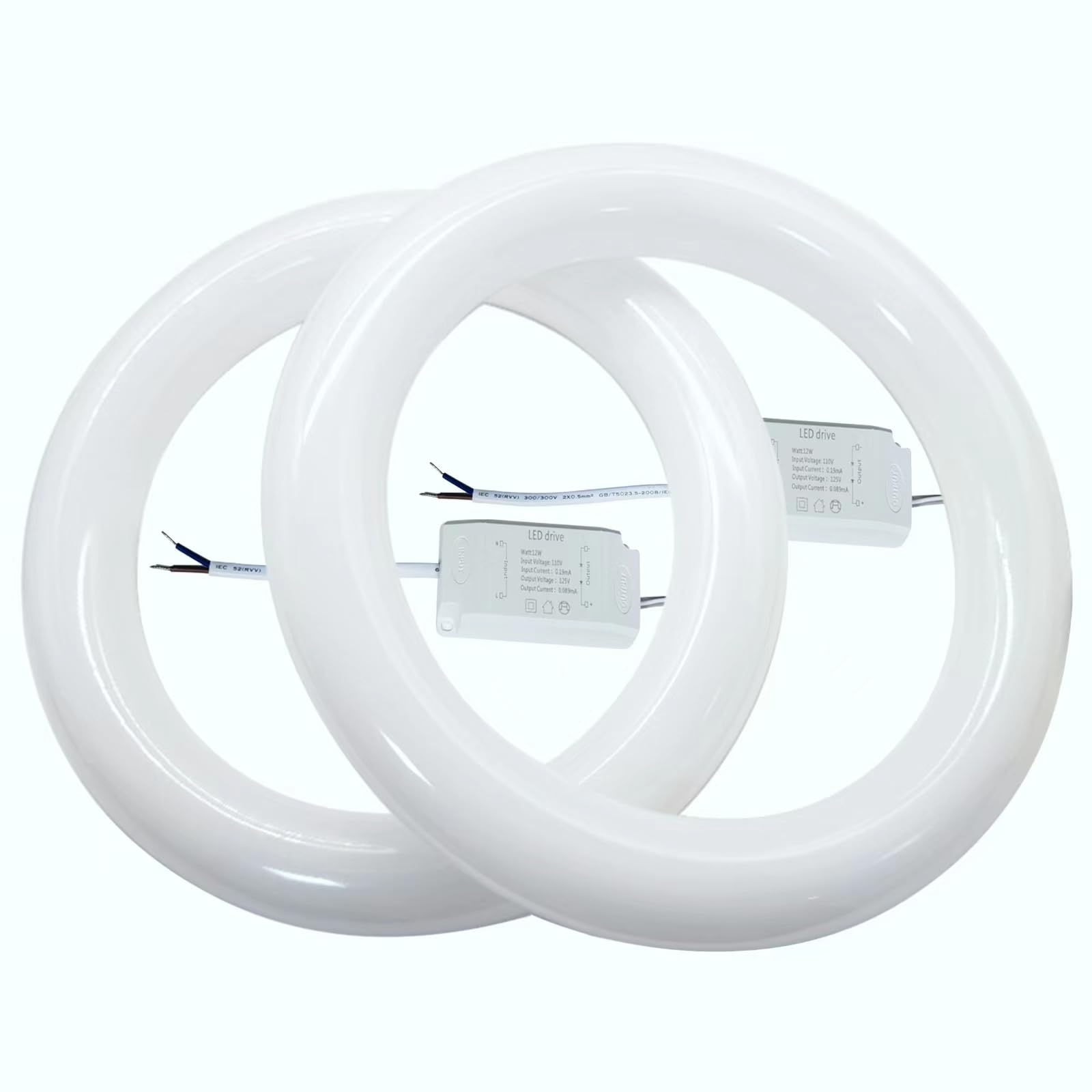 Photo 1 of Celiwace T9 LED Circline Light Bulb, FC12T9/DL Led Replacement for GE Philips Sylvania 12 Inch Circular Fluorescent T9 32W Day Light 2300Lm 2 Count