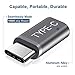 AkoaDa USB Type C Adapter, 4-Pack Aluminum USB C to Micro USB Convert Connector with 56k Resistor, Fast Charging for Samsung Galaxy S9 Plus S8 Note 8, LG V30 V20 G6, Moto Z2 Play (4 Grey)