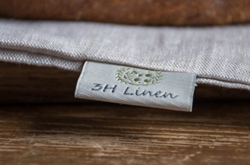 Pure Linen Natural Bread and Bakery Bag with Ties, Baguette Bag - Ideal for Homemade Bread