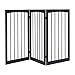 Giantex Folding Wooden Pet Dog Fence Free Standing Playpen Gate 3 Panel Indoor