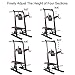 HARISON Multifunction Power Tower with Bench Home Gym Exercise Equipment, Dip Stands, Free Standing Pull Up Bars, Push Up and Dip Station, Vertical Knee Raise, Dip and Pull up Stationthumb 2