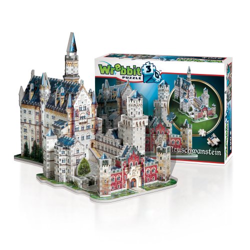 Neuschwanstein Castle 3D Jigsaw Puzzle, 890-Piece