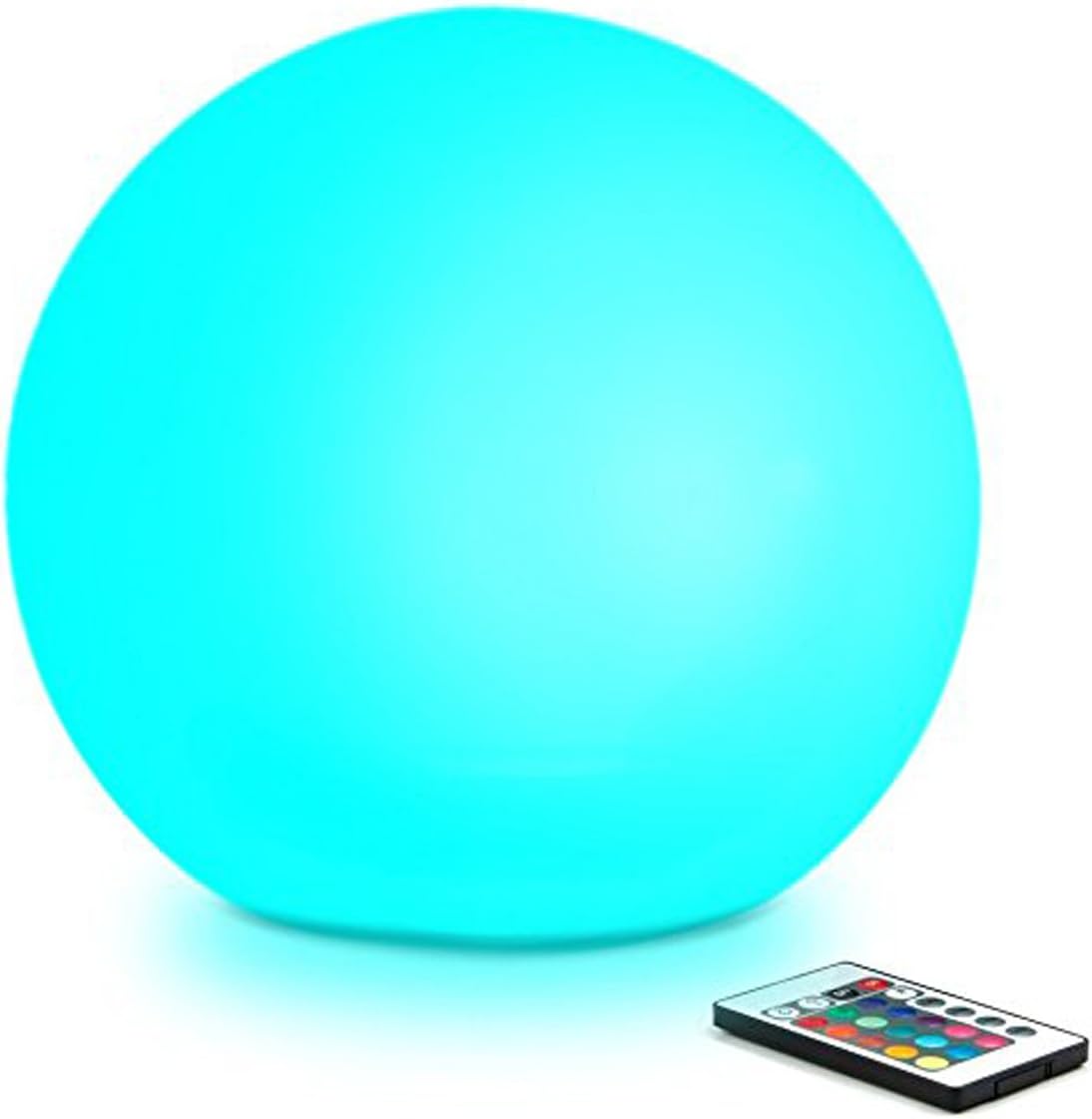 IVERDG Portable and LED Plastic Ball Light Decorative Holiday Lighting Landscape Hotel Golf Club Outdoor Rental Event LED Glowing Ball Light Wedding Party Deco Christmas decorati (31.5 inch Ball)