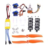 FPVKing RC 2212 2200KV Brushless Motor+30A ESC Electric Speed Controller+6035 Propeller+ SG90 9G Micro Servo for RC Fixed Wing Plane Helicopter