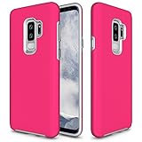 Samsung Galaxy S9 Plus Case, Galaxy S9+ Case, GSDCB Air Cushion Armor Heavy Duty Shockproof Phone Protective Case with Hard PC Back Cover + Soft TPU Dual Layer for Women Men Girls Kids Boys (Rose)