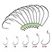 Erchang Fishing Hooks,Bass Fishing Tackle High Carbon Steel Senko Worms Assortment Bait Jig Cover Hooks with Plastic Box for Saltwater Freshwater