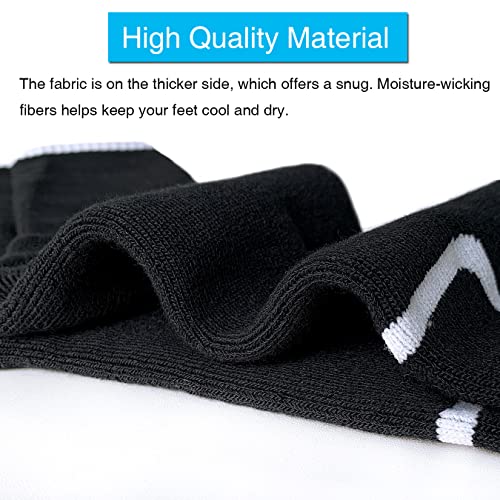 APTYID Men's Moisture Wicking Cushioned Crew Work Boot Socks, Size 912