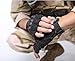 Reebow Gear Military Fingerless Hard Knuckle Tactical Gloves Half Finger for Army Gear Sport Driving Shooting Paintball Riding Motorcycle Black L