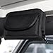 Winunite 1PC Roll Bar Sunglasses Holder Storage Bag Pocket Compatible with Jeep Wrangler JK TJ CJ YJ JKU JL JLU Unlimited 2/4 door & Gladiator JT Black Small Things Accessories Storage Pouch