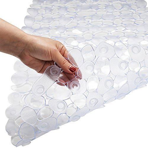 Anti-Slip Anti-Bacterial Stone Bath Mats,Slip-Resistant Shower Mats(16 W x 35 L Inches)