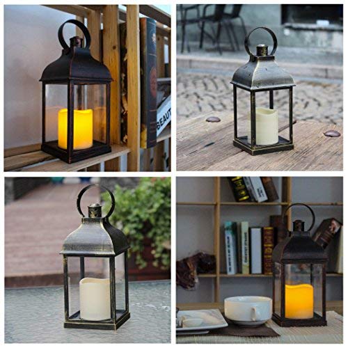 WRalwaysLX Decorative Lanterns with Timer Candle Light Flameless
