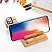 Apple Watch Stand Bamboo Charging Station for Multiple Devices, Yome Wood Docking Station Organizer Stand with 3 USB Ports, Holder Cradle for iWatch & iPhone X, 8, 7, 6s & Tablet & iPad