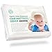 Certified Organic Cotton Waterproof Crib Mattress Pad Cover with 100% Organic Cotton Filling - Breathable & Hypoallergenic - Healthy, All-Natural & Fitted Nursery Bedding