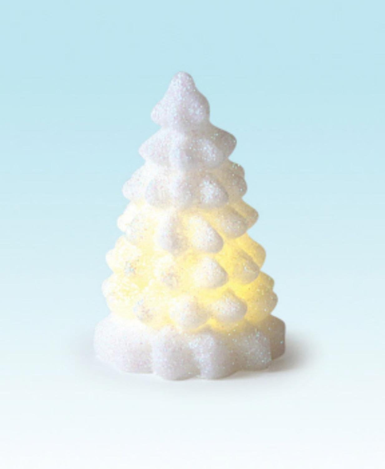 3.5" Battery Operated Flameless LED Lighted Wax White