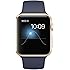 Apple Watch Sport Gold Aluminum Case with Band, Midnight Blue, 42 mm
