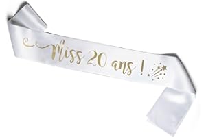 Echarpe pour Anniversaire - A Porter ou à Offrir le Jour J - 18, 20, 30, 40 ou 50 Ans au Choix