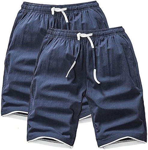 Kebinai Male Cotton Man Beach Shorts Board Shorts Male Cool Boxers Jogger Hommes